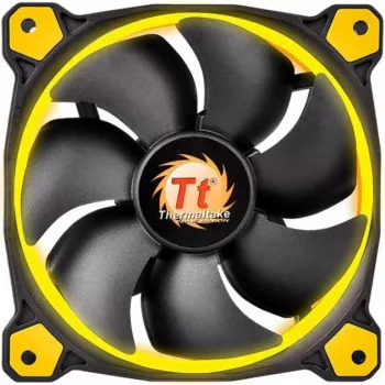 Thermaltake Riing 14 LED 140mm korpusa ventilators Melns/Dzeltens
