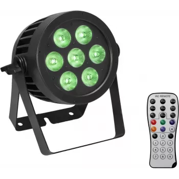 LED PAR Gaisma EUROLITE 7x9W IP Rated — 7 x 9W gaismas diodes, IP aizsardzība