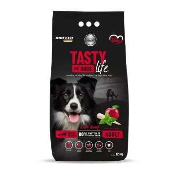 BIOFEED Tasty Life medium & large Beef - sausā suņu barība - 12kg