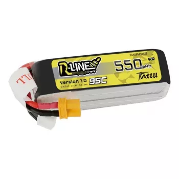 Tattu R-Line 550mAh 14.8V 95C 4S1P LiPo akumulators RC modeļiem