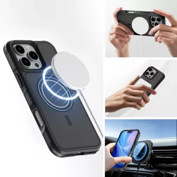 4smarts 541180 vāciņš iPhone 16 Pro 16 cm Melns
