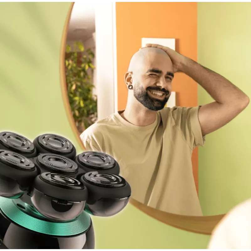 Precīzijas trimeris Cecotec Bamba PrecisionCare Skull Black bārdai un sejai