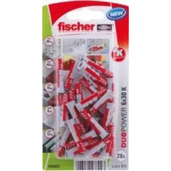 Fischer DuoPower 6 x 30 K NV sienas dībelis 30 mm 534993 1 komplekts