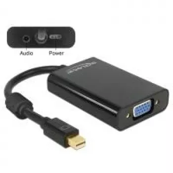 Videokabeļa adapteris DeLOCK 65598 Mini DisplayPort uz VGA 3.5 mm