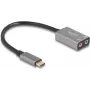 Ārējā USB skaņas karte DELOCK 67071 — 16 biti, 48 kHz, 3.5 mm austiņas, alumīnija korpuss, 0.15 m kabelis