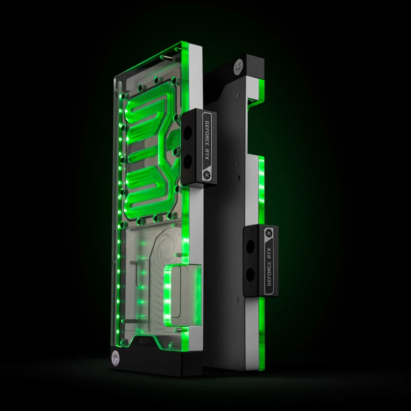 EK-Quantum Vector² FTW3 RTX 3080/90 aizmugures plāksne, sudrabkrāsas