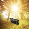 Portatīvais FM radio MANTA RDI401G ar saules paneli, dinamo rokturi, 4000–4500mAh akumulatoru, 5V USB izeju, 3W, lukturīti