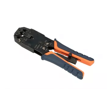 Extralink RJ45 krimpēšanas knaibles 4P+6P+8P ar sprūdu modulārspraudņiem, 1 gab.