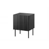 Naktsgaldiņu komplekts 2 gab. Cama Meble ISLA 44,5×40×59 cm matēts melns MDF/skaidu plātne
