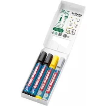 Flipchart marķieris Edding 385/380/383 dažādās krāsās, 1.0–5.0 mm galu izmēri