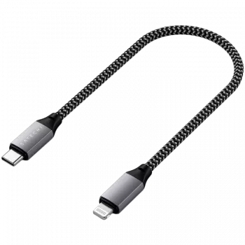 Satechi ST-TCL10M USB kabelis 0,25 m USB-C uz USB-C/Lightning melns pelēks