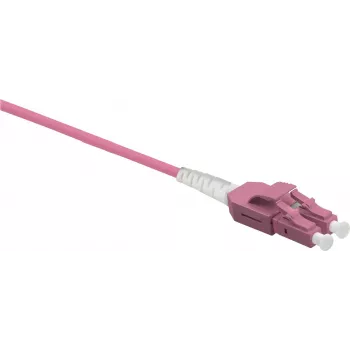 Tīkla kabelis Helos LWL Patch Cable Uniboot LC/LC Duplex 50/125µm OM4 0,50m Melns