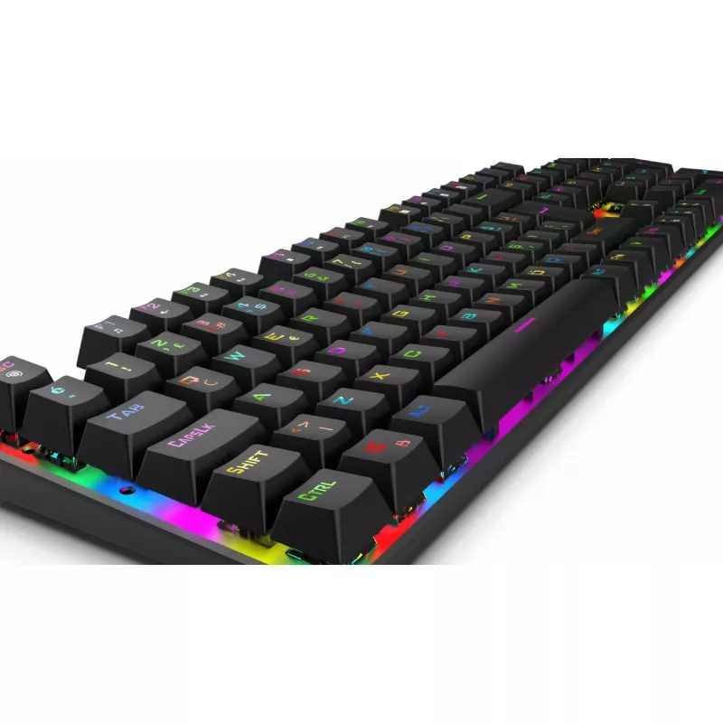 Incase Gaming Keyboard IKG-443 mehāniskā tastatūra, RGB, vācu izkārtojums