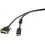 Renkforce RF-3301148 Video kabeļa adapteris 0,5 m DisplayPort DVI-D Melns