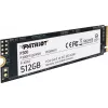 Iekšējais SSD PATRIOT P300 512 GB M.2 PCIe NVMe — Lasīšana 1700 MB/s, Rakstīšana 1200 MB/s, 3D NAND, 3.8 mm, TBW 240