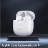 Bezvadu austiņas Usams TW S 5.0 IA sērija Baltas