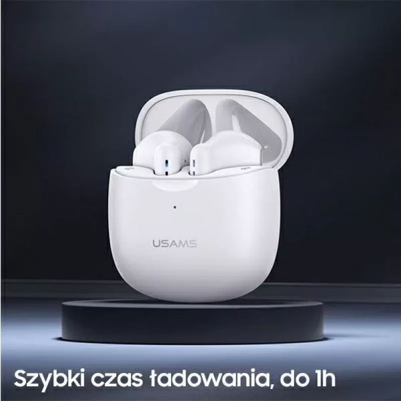 Bezvadu austiņas Usams TW S 5.0 IA sērija Baltas