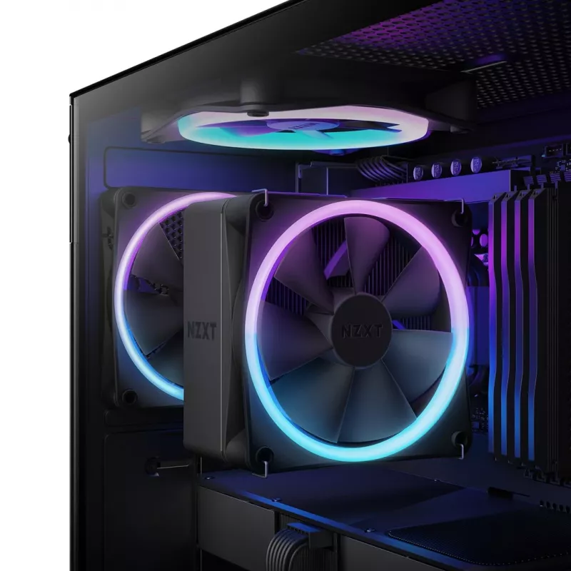 NZXT T120 RGB CPU dzesētājs 12 cm Melns 1 gab.