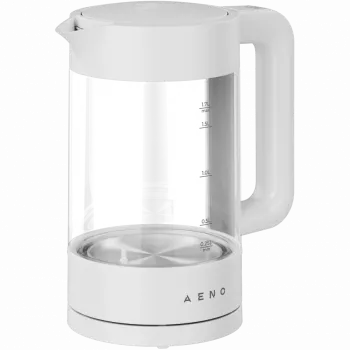 Elektriskā tējkanna AENO EK5, balta, 1.7L, 1850-2200W, temperatūras regulēšana, uztur siltumu