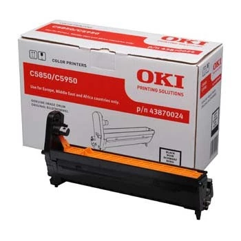 Original OKI melnais attēla cilindrs C5850/5950