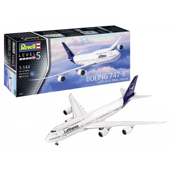 Lidmašīnas modelis Revell Boeing 747-8 Lufthansa New Livery