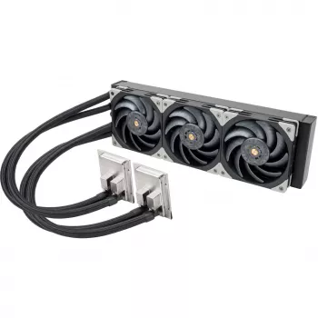 Radiators SILVERSTONE SST-XE360PDD 360mm ūdens dzesēšanai, Melns/Sudrabs