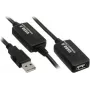 USB pagarinātāja kabelis Kindermann 5771000110 USB 2.0 10 m Melns
