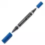Permanentais marķieris Staedtler Lumocolor Duo Fine/Bullet Tip Zils