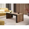 Kafijas galdiņš Cama Meble MILA 120x60x50 cm Wotan ozola virsma, melns rāmis