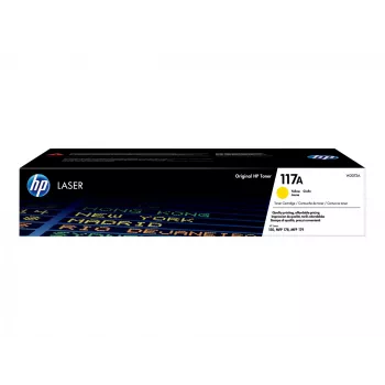 HP 117A dzeltens oriģinālais lāzera tonera kasetne