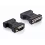 Delock VGA adapteris DVI-I (siev.) uz HD-15 VGA (tēviņš) ar spārnu skrūvēm (65017)