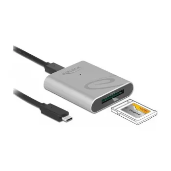 Karšu lasītājs DeLOCK 91751 USB 3.2 Gen 1 Type-C sudraba