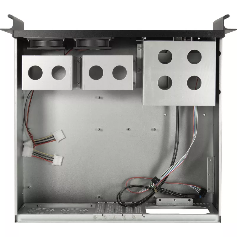 Servera korpuss Inter-Tech 3U-K-340L Melns ATX 60mm Ventilatori