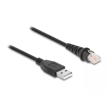 DeLOCK RJ50–USB 2.0 Type-A vads svītrkoda skenerim 2 m