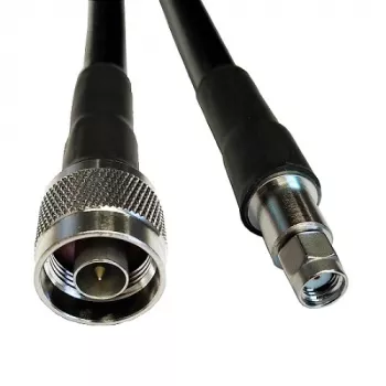 Kabelis LMR-400, 5m, N-male į RP-SMA-male