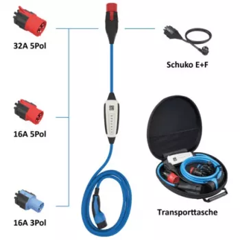 Pārnēsājams auto akumulatora lādētājs NRGkick 12601001 22 kW 32 A Type 2
