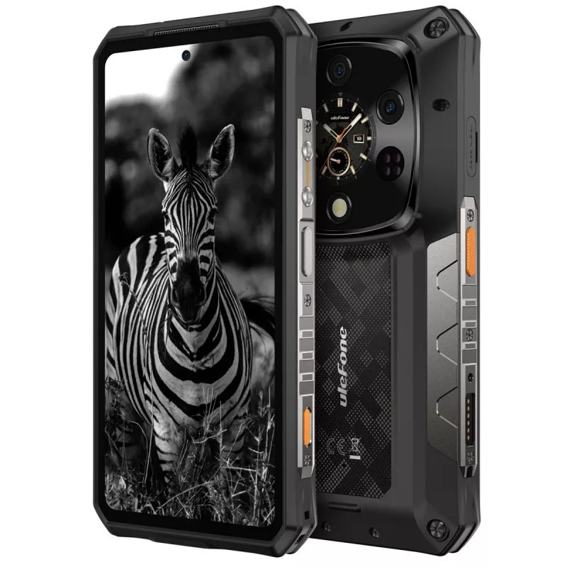 Izturīgs viedtālrunis UleFone Armor 28 Ultra 5G — 16GB RAM, 1TB krātuve, Melns