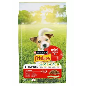 FRISKIES Mini Menu Liellopa gaļa ar dārzeņiem - sausā suņu barība - 1.5 kg
