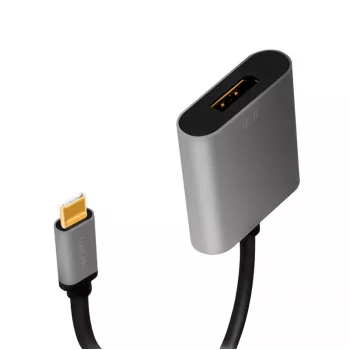 LogiLink CUA0102 USB 3.2 Gen1 Type-C uz DisplayPort kabelis 0.15m Melns