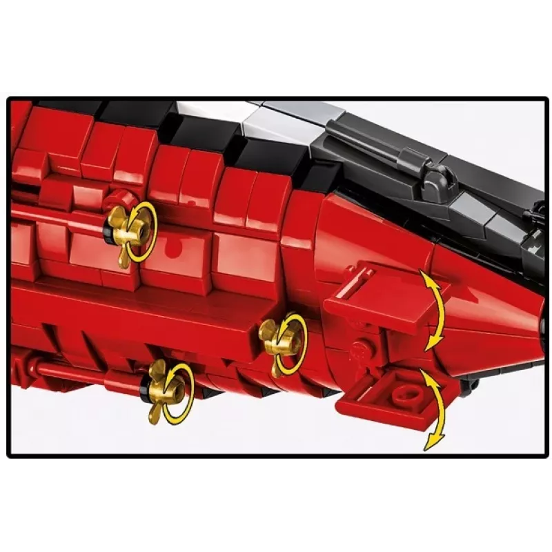 Konstruktors Cobi Kaujas kuģis Bismarck ar 3204 detaļām - Cobi CO BI-4860