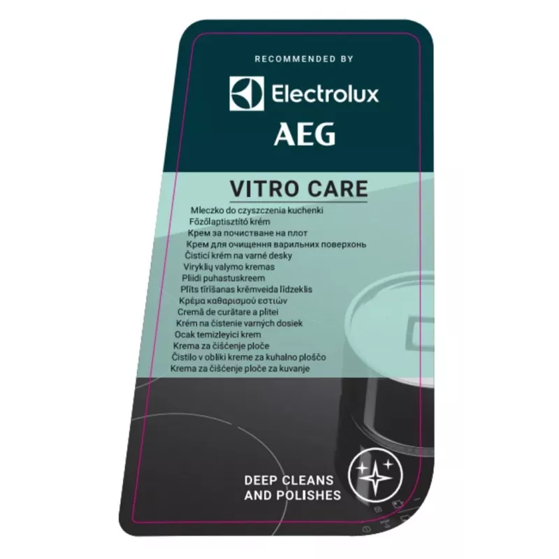 Electrolux Vitro Care plīts tīrīšanas krēms 300 ml – krēms keramikas un indukcijas plītīm, pudele ar dozatoru