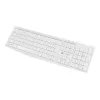 Vadu pilnizmēra tastatūra NATEC NAUTILUS NKL-1951, 105 taustiņi, US International QWERTY, balta, USB, 1.8 m