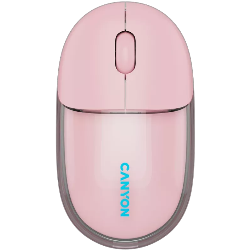 CANYONE pele OnClick 24 BT/Bezvadu Caurspīdīga/Rozā