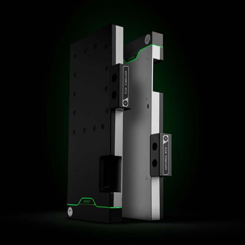 EK-Quantum Vector² FTW3 RTX 3080/90 aizmugures plāksne, sudrabkrāsas