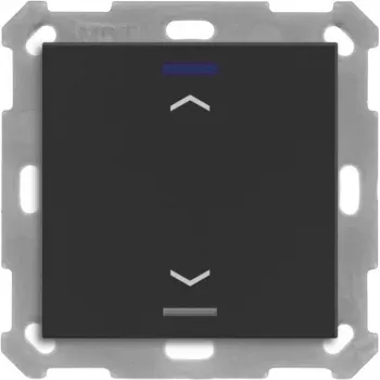 MDT BE-TAL55T106.A1 KNX spiedpoga Light 55 1f RGBW temperatūras sensors matēti melna žalūziju vadība 1