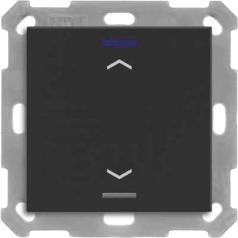 MDT BE-TAL55T106.A1 KNX spiedpoga Light 55 1f RGBW temperatūras sensors matēti melna žalūziju vadība 1