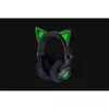 Razer Kraken Kitty V2 BT bezvadu spēļu austiņas ar mikrofonu, Bluetooth 5.2, apliekamās, trokšņu slāpēšana, Chroma RGB, 20–20 000 Hz, melnas