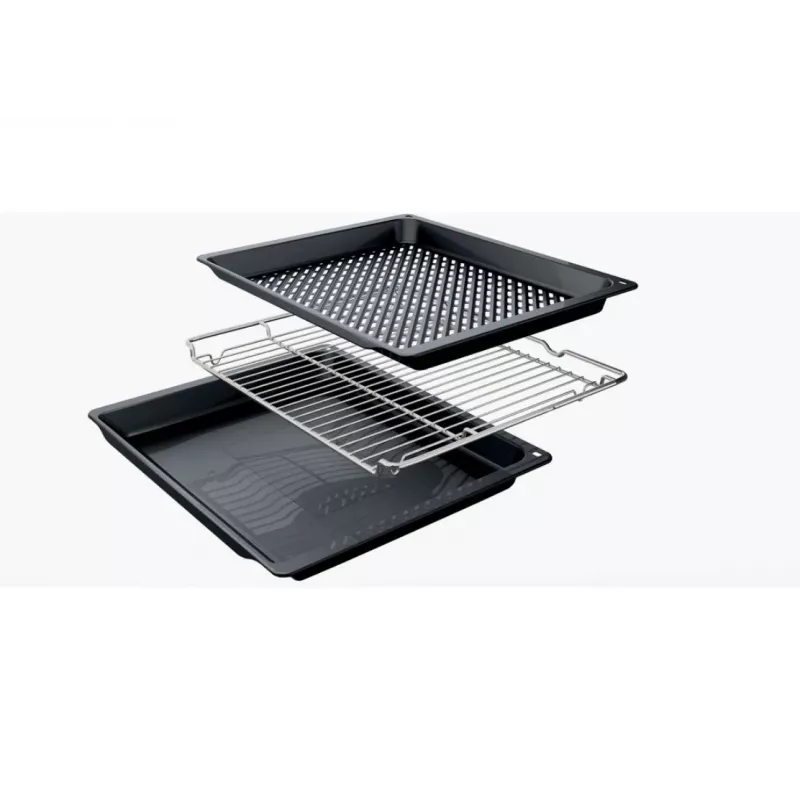 Iebūvējamā elektriskā cepeškrāsns Bosch HBG537FB4, 71 L, 4D Karstais gaiss, EcoClean, grils, termozonde