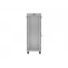 19 collu 32U LANBERG stāvošs skapis 600×800 mm pelēks ar stikla durvīm un LCD (Flat Pack)