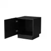 Naktsgaldiņu komplekts Cama LIVERTI 45x42x47 cm, melns, MDF/skaidu plātne, 16 mm rāmis